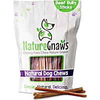 Nature Gnaws Beef Thin Bully Sticks Natural Dog Chews