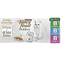 Purina Fancy Feast Gourmet Petites Gravy Collection, Break-Apart Tubs Wet Cat Food Variety Pack