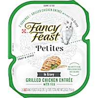 Fancy Feast Petites Grilled Chicken With Rice Entree Gourmet Gravy Wet Cat Food