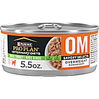 Purina Pro Plan Veterinary Diets OM Overweight Management Savory Selects With Turkey Feline Wet Cat Food