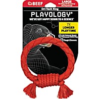 Playology Beef Scent Dri-Tech Ring Dog Toy
