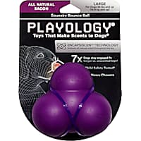 Playology Bacon Scent Squeaky Bounce Ball Dog Toy