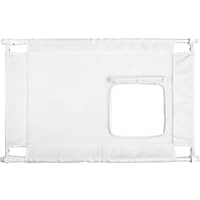Pet Life White Porta-Gate Travel Collapsible And Adjustable Folding Pet Gate
