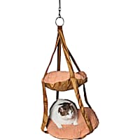 Pet Life Brown Kittyhaus Dual-Lounger Kitty Pillow Hammock Lounge