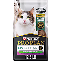 Purina Pro Plan LIVECLEAR Turkey and Rice Formula Allergen Reducing Indoor Cat Food
