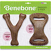 Benebone Dental Chew/Wishbone Bacon Dog Toy