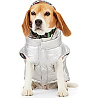 YOULY The Explorer Metallic Dog Puffer Jacket