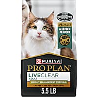 Purina Pro Plan LiveClear Weight Management and Cat Allergen Reducer Chicken and Rice Formula Cat Food