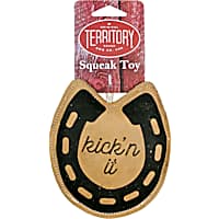 Territory Natural Leather Horseshoe Dog Toy