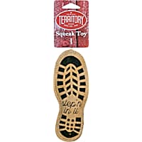 Territory Natural Leather Boot Print Dog Toy