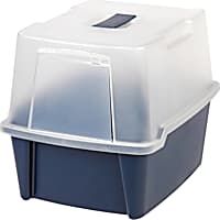 Iris Blue Hooded Cat Litter Box