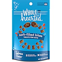 WholeHearted Salmon Flavor Soft-Filled Bites Cat Treats