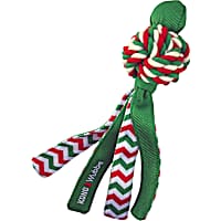 KONG Holiday Wubba Weaves Green Dog Toy