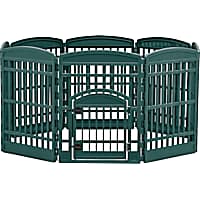 Iris Dark Green Remington 8 Panel Plastic Playpen with Door