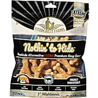 Fieldcrest Farms Nothin' to Hide 3" Wishbone Ultra Premium Beef Flavor Dog Chews