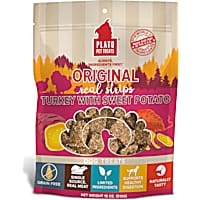 Plato Pet Original Real Strips Turkey & Sweet Potato Dog Treats