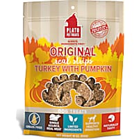 Plato Pet Original Real Strips Turkey & Pumpkin Dog Treats