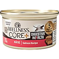 Wellness CORE+ Digestive Health Salmon Natural, Protein-Rich, Grain Free Pate Adult Wet Cat Food