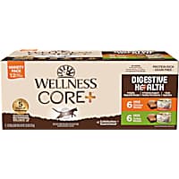 Wellness CORE Digestive Health Chicken & Turkey Pate Variety Pack Wet Cat Food