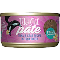 Tiki Cat Grill Tuna & Crab Recipe Pate Wet Cat Food