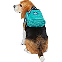 YOULY Tan/Teal Dog Backpack