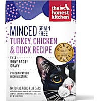 The Honest Kitchen Grain Free Minced Turkey, Chicken & Duck Recipe in a Bone Broth Gravy Wet Cat Food