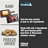 PureBites Beef & Cheese Freeze Dried Dog Treats