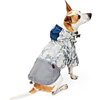 Reddy Grey/Navy Colorblock Windbreaker for Dogs
