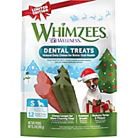 Whimzees Small Holiday Natural Grain Free Dog Dental Chews