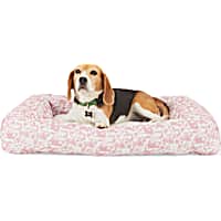 EveryYay Essentials Snooze Fest Pink Bolster Mat Dog Bed