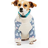 YOULY Heart Print Dog Sweater