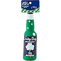 YOULY St. Patrick's Day Latex Beer Dog Toy