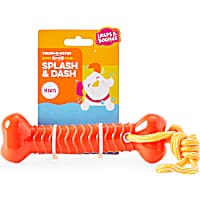 Leaps & Bounds Bone with Rope Dog Toy