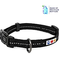 Pawtitas Black Recycled Reflective Dog Collar