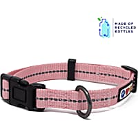 Pawtitas Pink Recycled Reflective Dog Collar