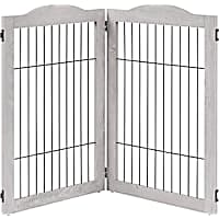 UniPaws Wire 2 Panel Extension Kit Weathered Gray Pet Gate
