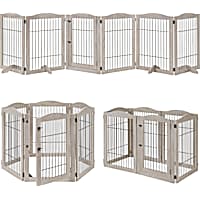 UniPaws Wire 6 Panels Weathered Gray Pet Gate