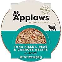 Applaws Natural Tuna Fillet with Peas & Carrots in Broth Wet Food for Cats