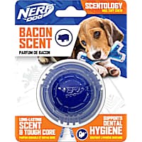 Nerf Blue Scented Bacon Scentology Ball Solid Core Dog Toy