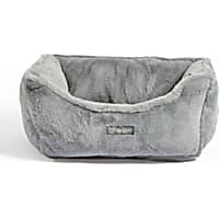 Nandog Pet Gear Light Gray Cloud Collection Plush Pet Bed