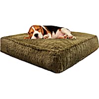 Bessie and Barnie Serenity Fawn Ultra Plush Faux Fur Luxury Shag Durable Sicilian Rectangle Pet Bed
