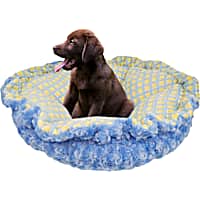 Bessie and Barnie Ultra Plush Blue Sky/Robbin Egg Luxury Deluxe Pet Cuddle Pod Bed