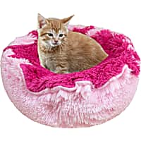 Bessie and Barnie Ultra Plush Lollipop/Bubble Gum/Cotton Candy Deluxe Shag Pet Lily Pod Bed
