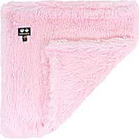 Bessie and Barnie Bubble Gum Ultra Plush Faux Fur Pet Super Soft Reversible Blanket