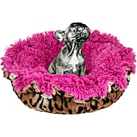 Bessie and Barnie Ultra Plush Lollipop/Chepard Deluxe Shag Pet Lily Pod Bed
