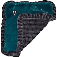 Bessie and Barnie Gravel Stone/Wonderlust Ultra Plush Faux Fur Pet Super Soft Reversible Blanket