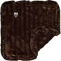 Bessie and Barnie Godiva Brown Ultra Plush Faux Fur Pet Super Soft Reversible Blanket