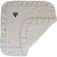 Bessie and Barnie Serenity Ivory Ultra Plush Faux Fur Pet Super Soft Reversible Blanket