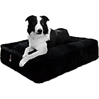 Bessie and Barnie Black Panther Ultra Plush Faux Fur Luxury Shag Durable Sicilian Rectangle Pet Bed