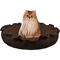 Bessie and Barnie Ultra Plush Brown Fox Luxury Deluxe Pet Cuddle Pod Bed